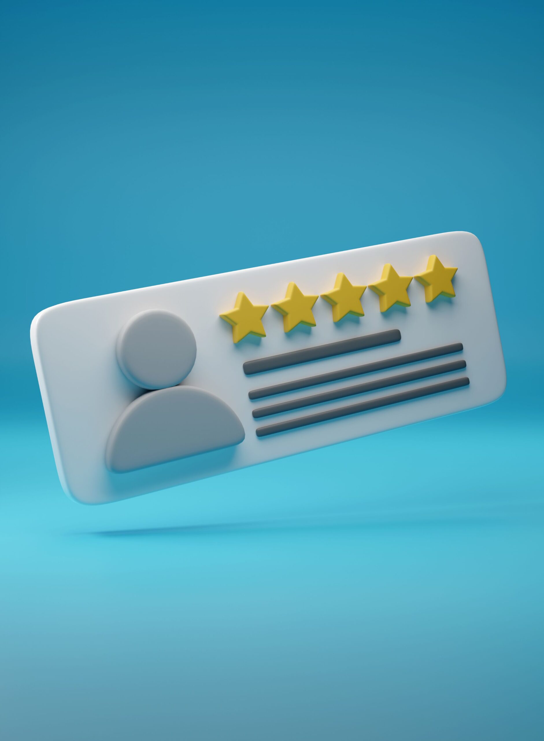 Image of a 5-star review showcasing customer satisfaction.